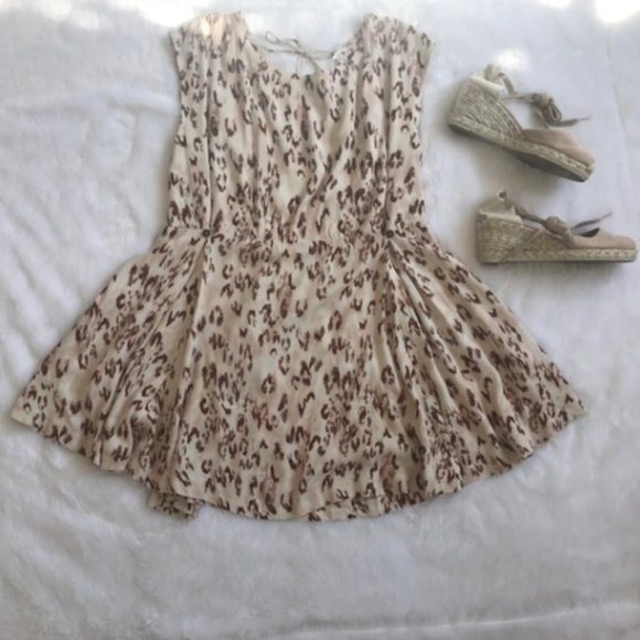 Free People Fake Love Mini Dress in Ivory Combo - Picture 5 of 8